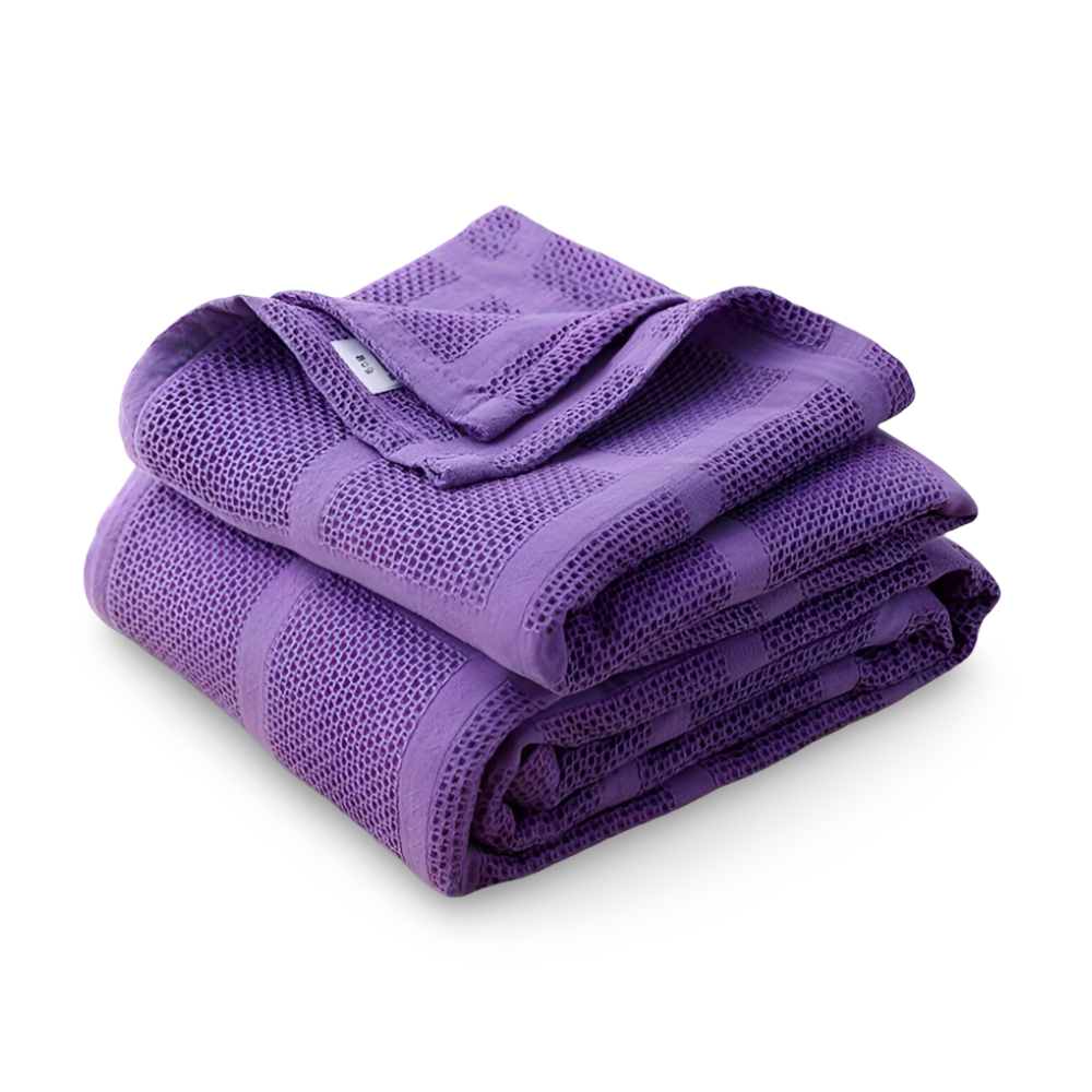 WaffleCloud Baumwoll Plaid Decke – Atmungsaktive Kuschelige Wärme für Jede Jahreszeit 14