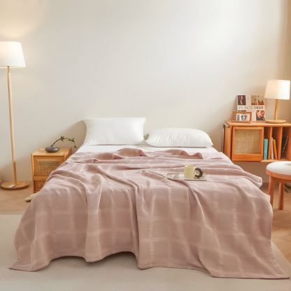 WaffleCloud Baumwoll Plaid Decke – Atmungsaktive Kuschelige Wärme für Jede Jahreszeit 5