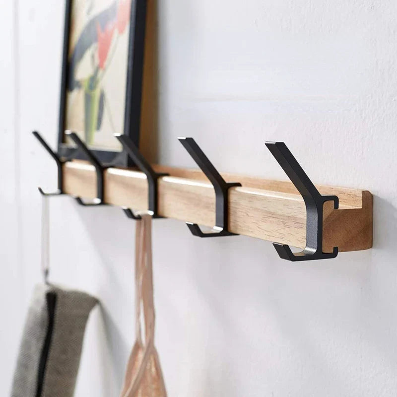 Wandgarderobe Mit Beweglichen Doppelhaken – Stilvolle Lösung Für Ordnung 0