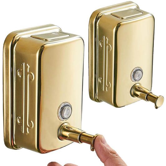 Wandmontierter Seifenspender Edelstahl – Elegante Hygiene für Küche und Bad 1