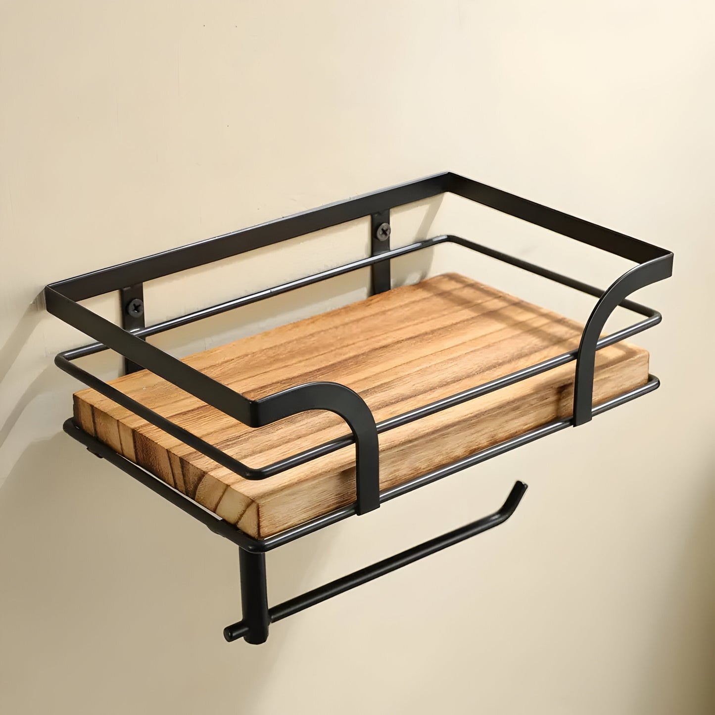 Wandregal Holz Mit Papierhalter – Elegante Lösung Für Ihr Badezimmer 6