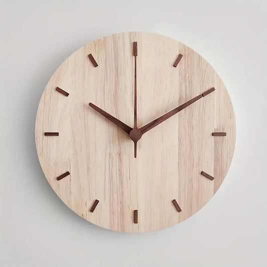 Wanduhr Aus Walnussholz – Stilvolles Design Mit Naturbelassenem Charme 2