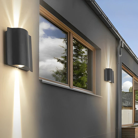 Wasserdichte Moderne Wellen Wandlampe – Stilvolle Außenbeleuchtung Für Elegante Atmosphären 0