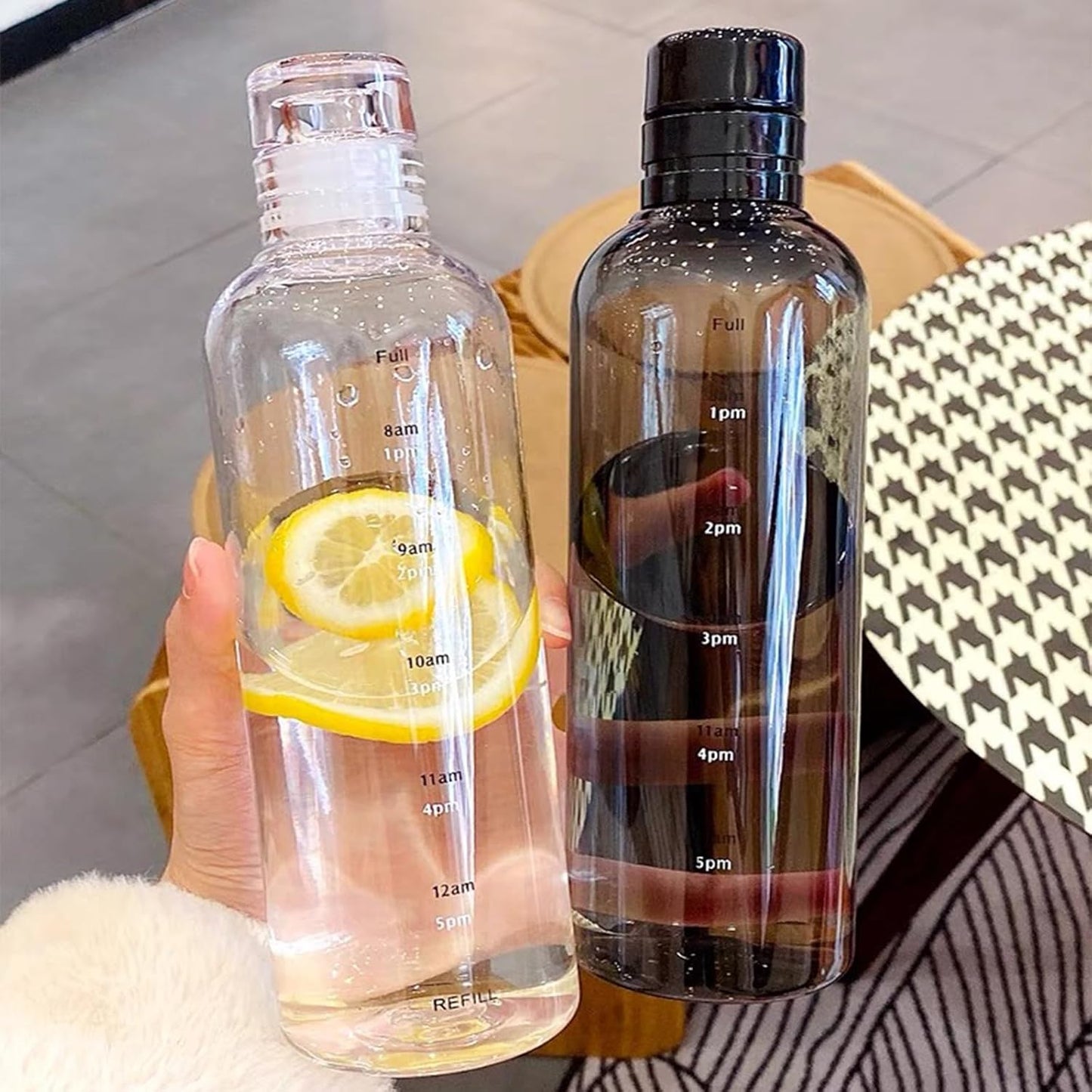 Wasserflasche Mit Zeitmarkierung – Ideal Für Gesunde Hydration 2
