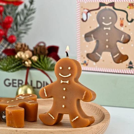 Weihnachten Lebkuchen Mann Aromatherapie Kerze – Einladender Duft für Gemütliche Abende 0