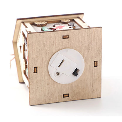 Weihnachtlicher Holz Anhänger Kabine – Festliche Beleuchtung Mit Warmem Glanz 2