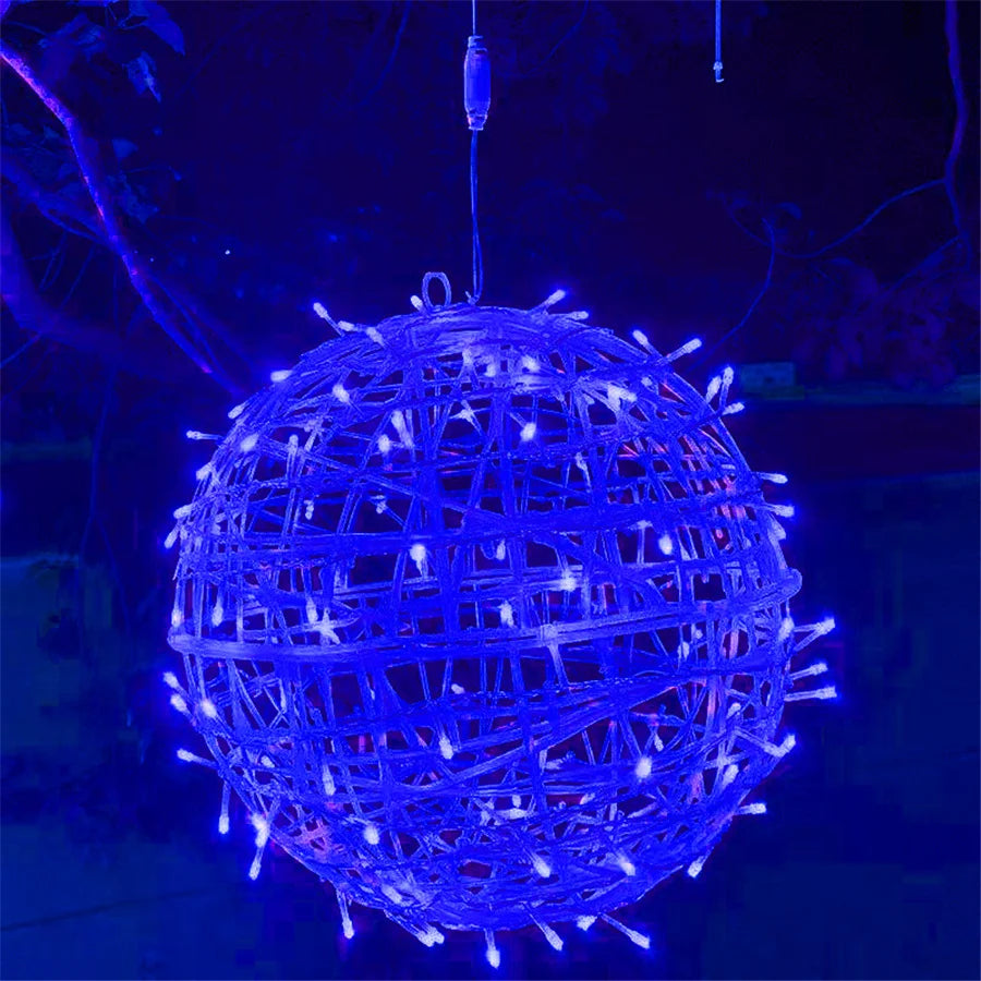 Weihnachts-LED-Rattan-Kugelgirlande – Festliche Lichterkette Für Ihren Außenbereich 10