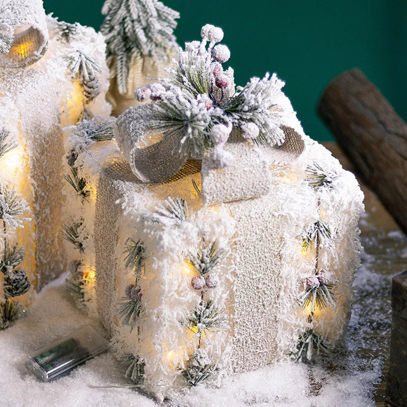 Weihnachtsglühen Geschenkboxen 3er Set – Stilvolle Präsentation für Festliche Anlässe 1