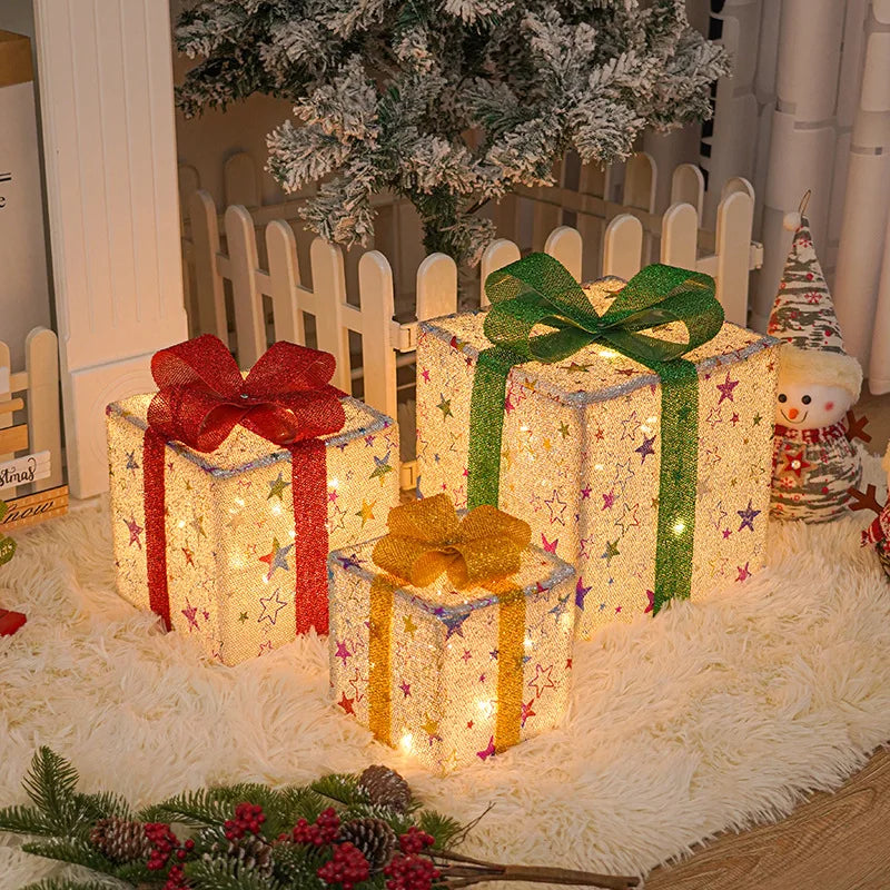 Weihnachtsglühen Geschenkboxen 3er Set – Stilvolle Präsentation für Festliche Anlässe 7