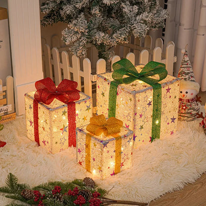 Weihnachtsglühen Geschenkboxen 3er Set – Stilvolle Präsentation für Festliche Anlässe 7