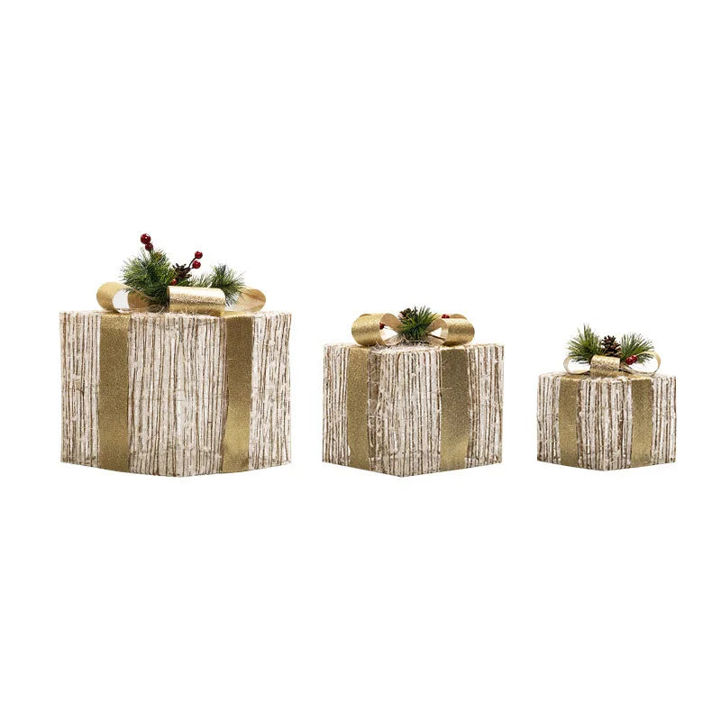 Weihnachtsglühen Geschenkboxen 3er Set – Stilvolle Präsentation für Festliche Anlässe 9