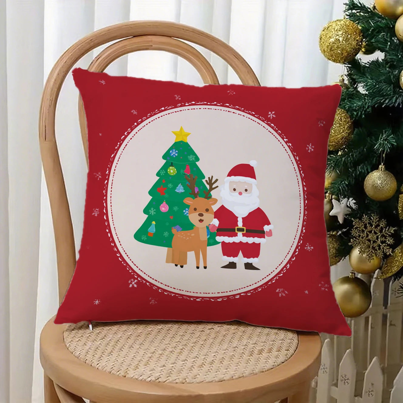 **Weihnachtskissenbezug 40x40** – Festliche Atmosphäre für Ihr Zuhause 10