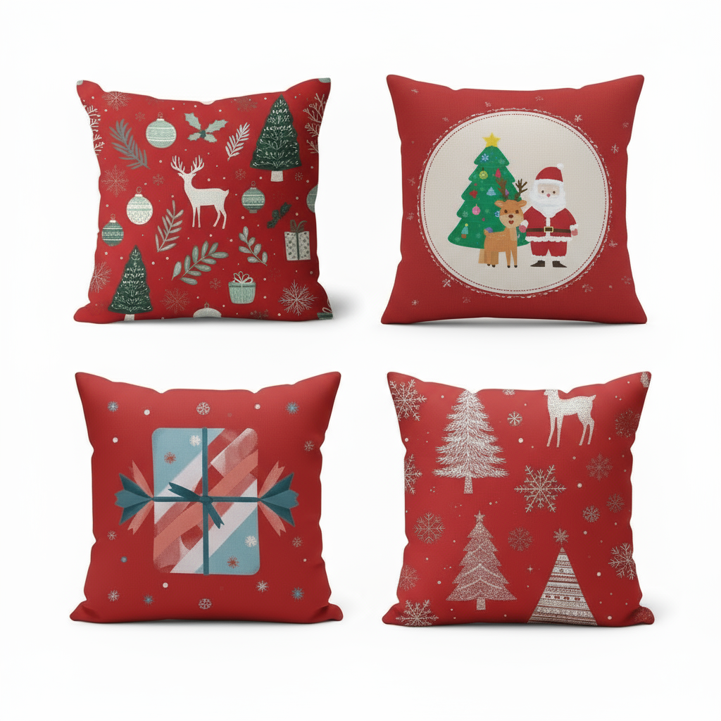 **Weihnachtskissenbezug 40x40** – Festliche Atmosphäre für Ihr Zuhause 2