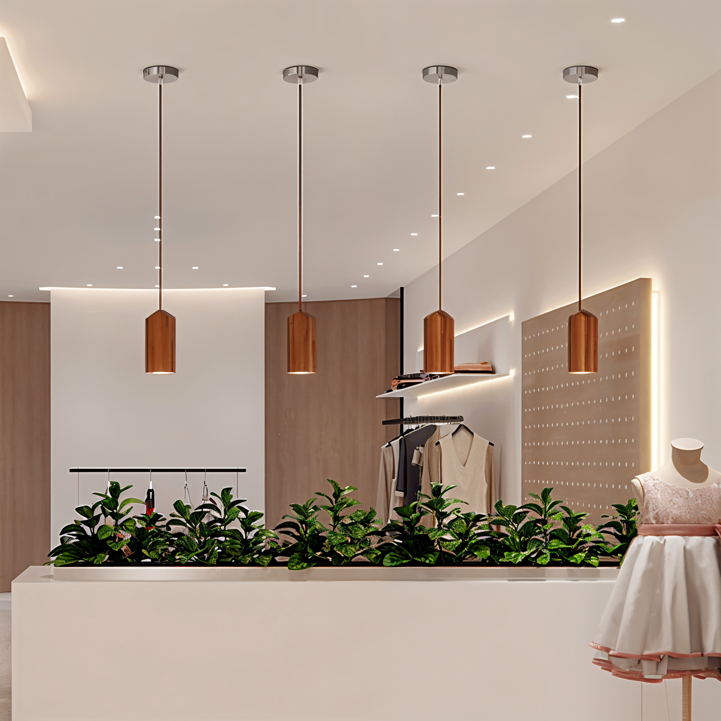 WoodTube Pendelleuchte Holz Modern – Elegante Atmosphäre für Ihr Esszimmer 3