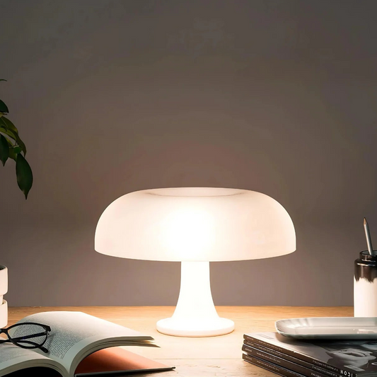 Tischlampe Retrokuppel – Fröhlicher Schein mit Sanfter Lichtstreuung