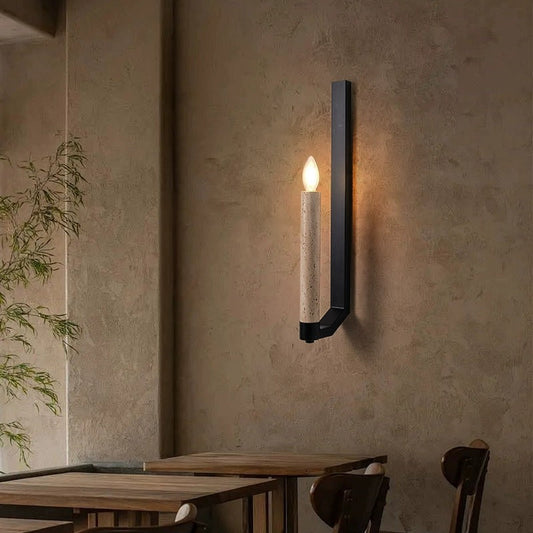 Zeitgenössische Retro-Wandleuchte Travertin – Stilvolles Licht für Gemütliche Räume 0