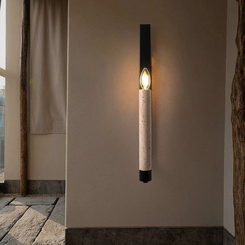 Zeitgenössische Retro-Wandleuchte Travertin – Stilvolles Licht für Gemütliche Räume 2