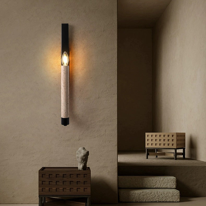Zeitgenössische Retro-Wandleuchte Travertin – Stilvolles Licht für Gemütliche Räume 3