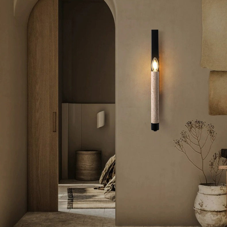 Zeitgenössische Retro-Wandleuchte Travertin – Stilvolles Licht für Gemütliche Räume 4