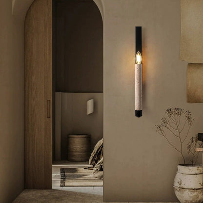 Zeitgenössische Retro-Wandleuchte Travertin – Stilvolles Licht für Gemütliche Räume 4