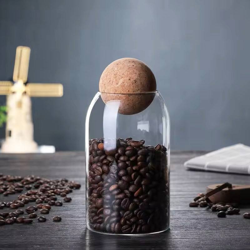 Zylindrisches Glasgefäß Mit Korkstopfen – Stilvolle Aufbewahrung Für Jede Einrichtung 3