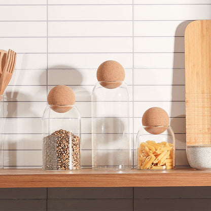 Zylindrisches Glasgefäß Mit Korkstopfen – Stilvolle Aufbewahrung Für Jede Einrichtung 7