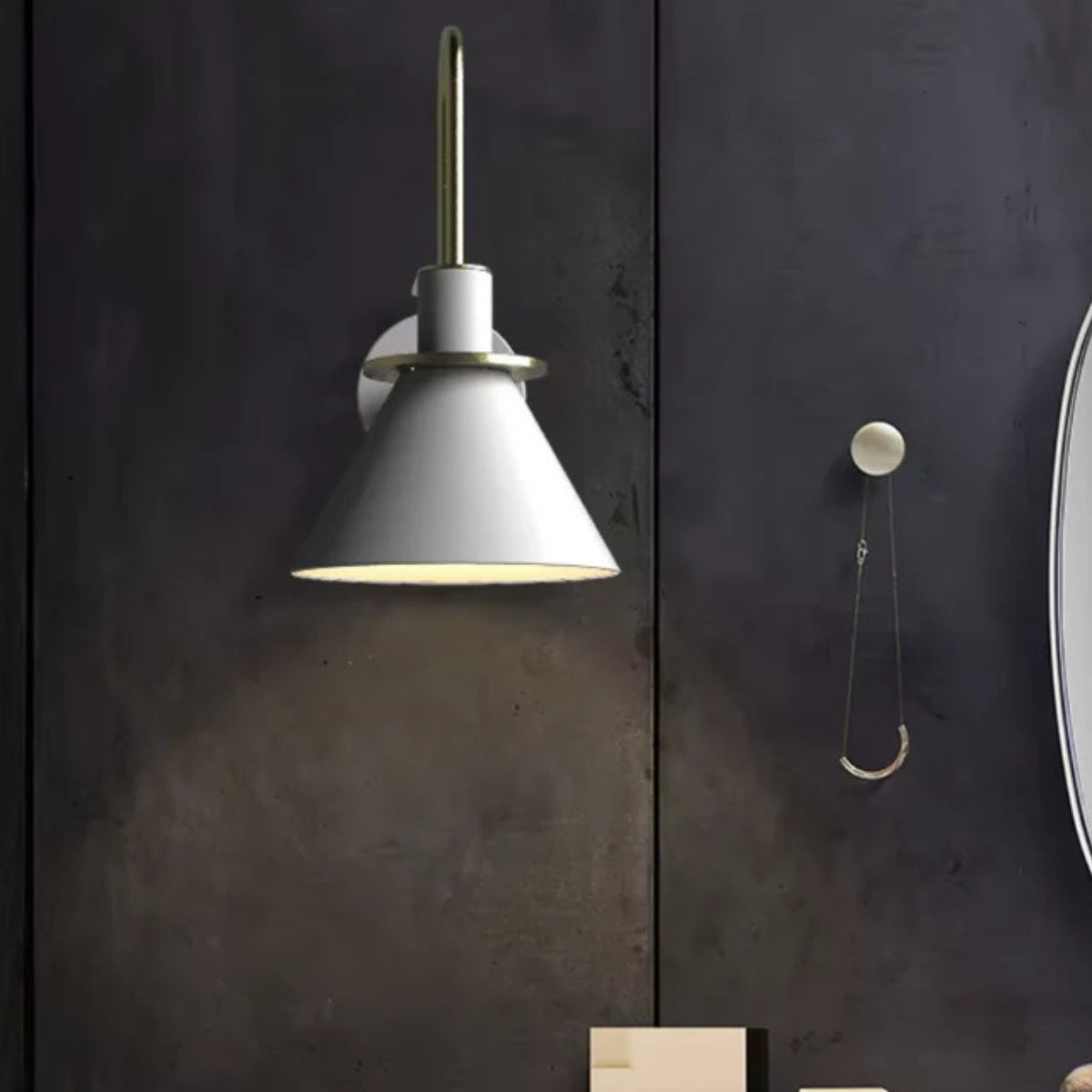 Kegelschirm Wandleuchte – Gezielter Lichtstrahl