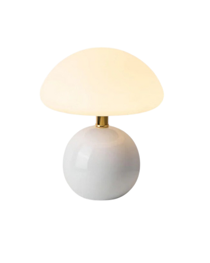 Tischlampe Kugelform Rot – Sanfte Lichtkuppel