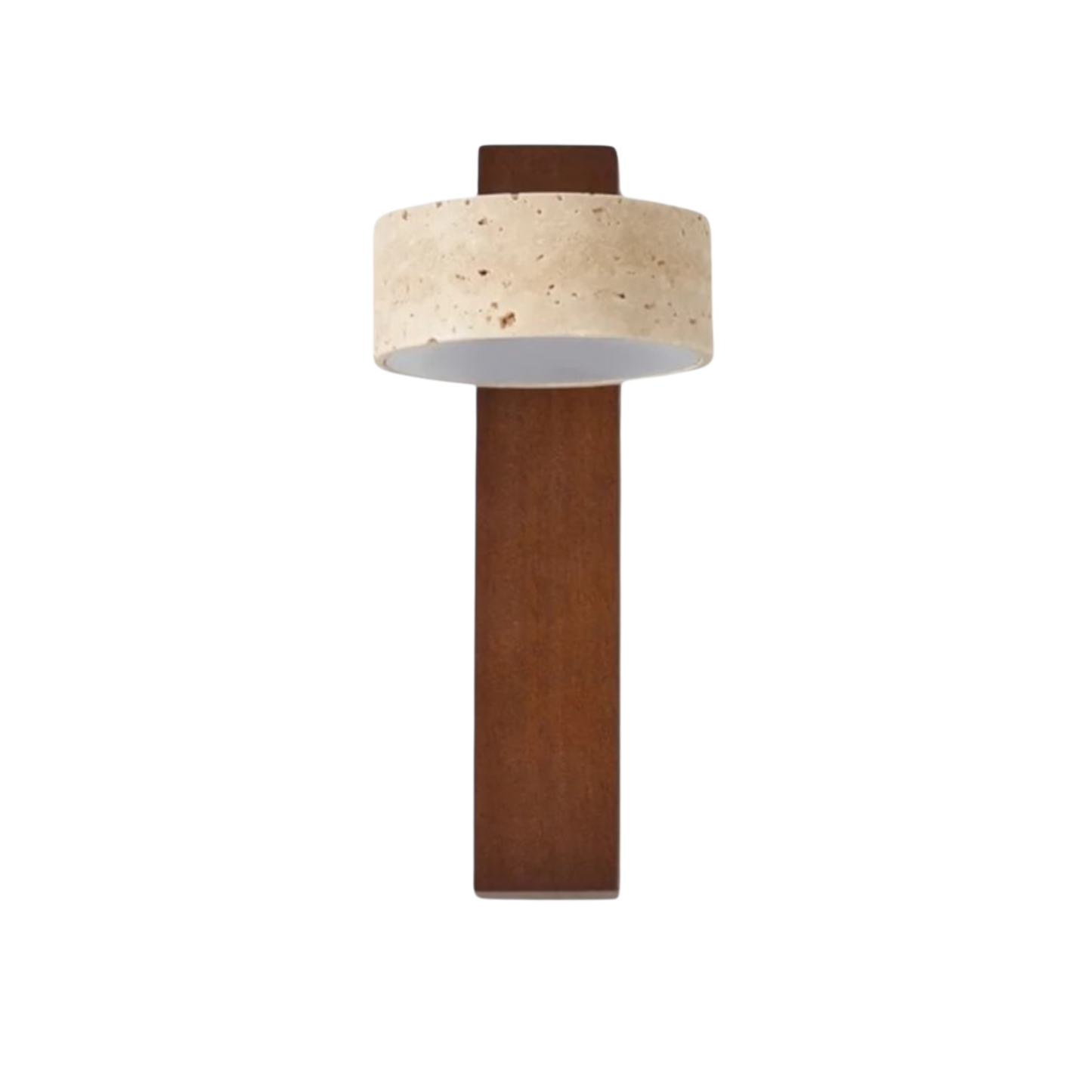 Dekorative Wandleuchte Steinholzsäule – Sanftes Lichtspiel