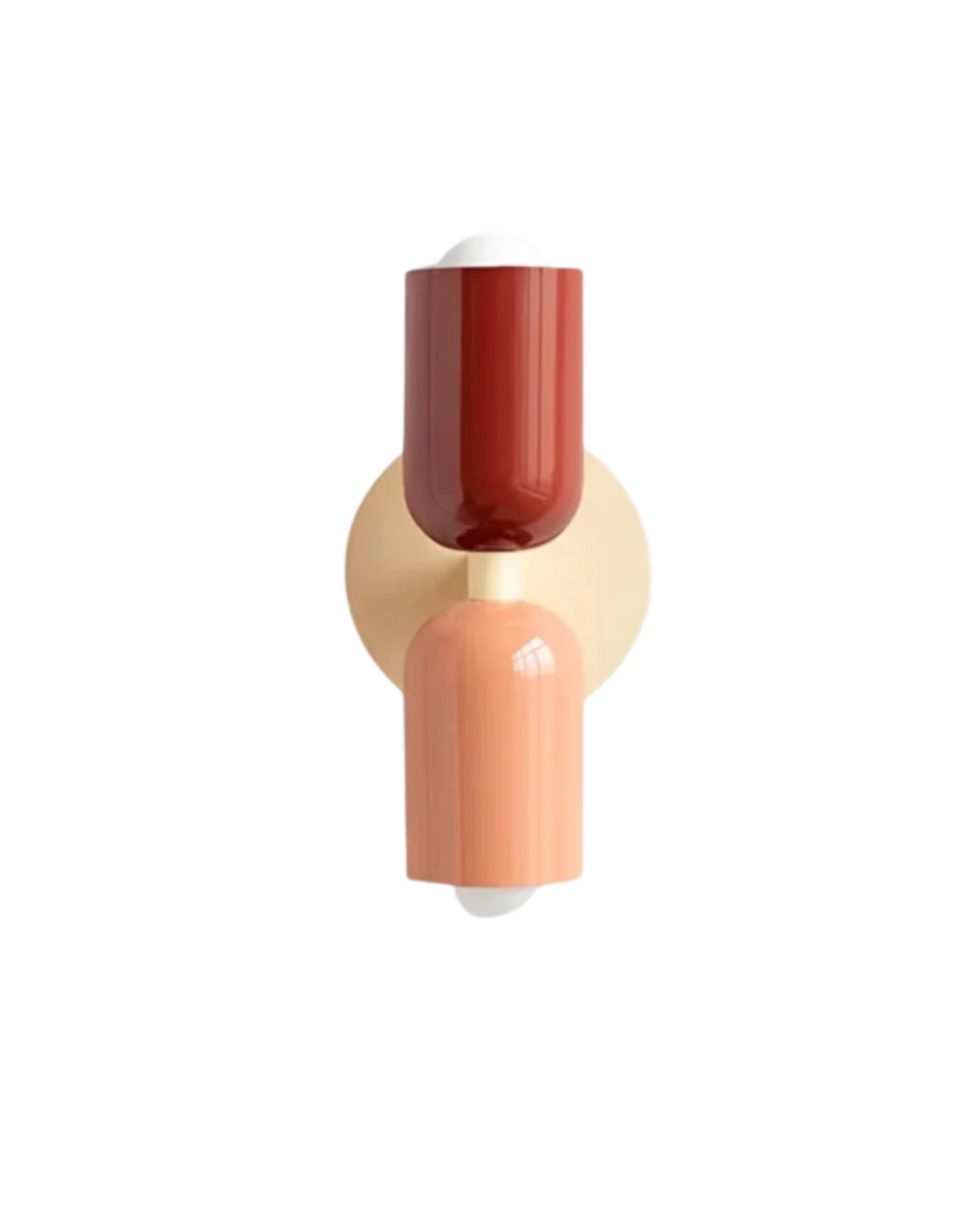 Bunte Rundkappen Wandleuchte – Zweiseitiger Lichtakzent