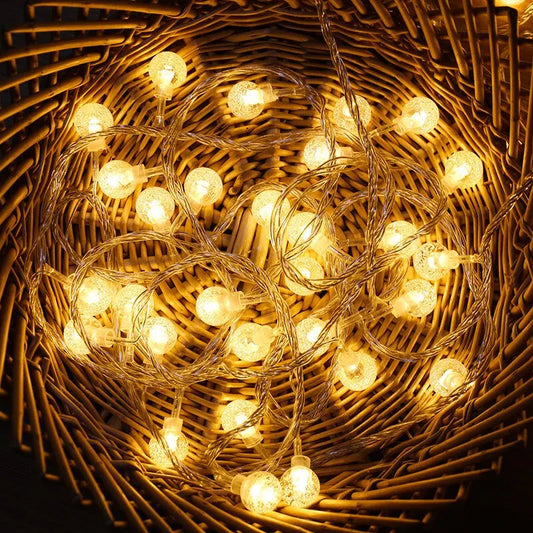 <strong>3m LED LICHT KRISTALL BALL – Wasserdichte Lichterkette für Garten und Camping</strong> 1