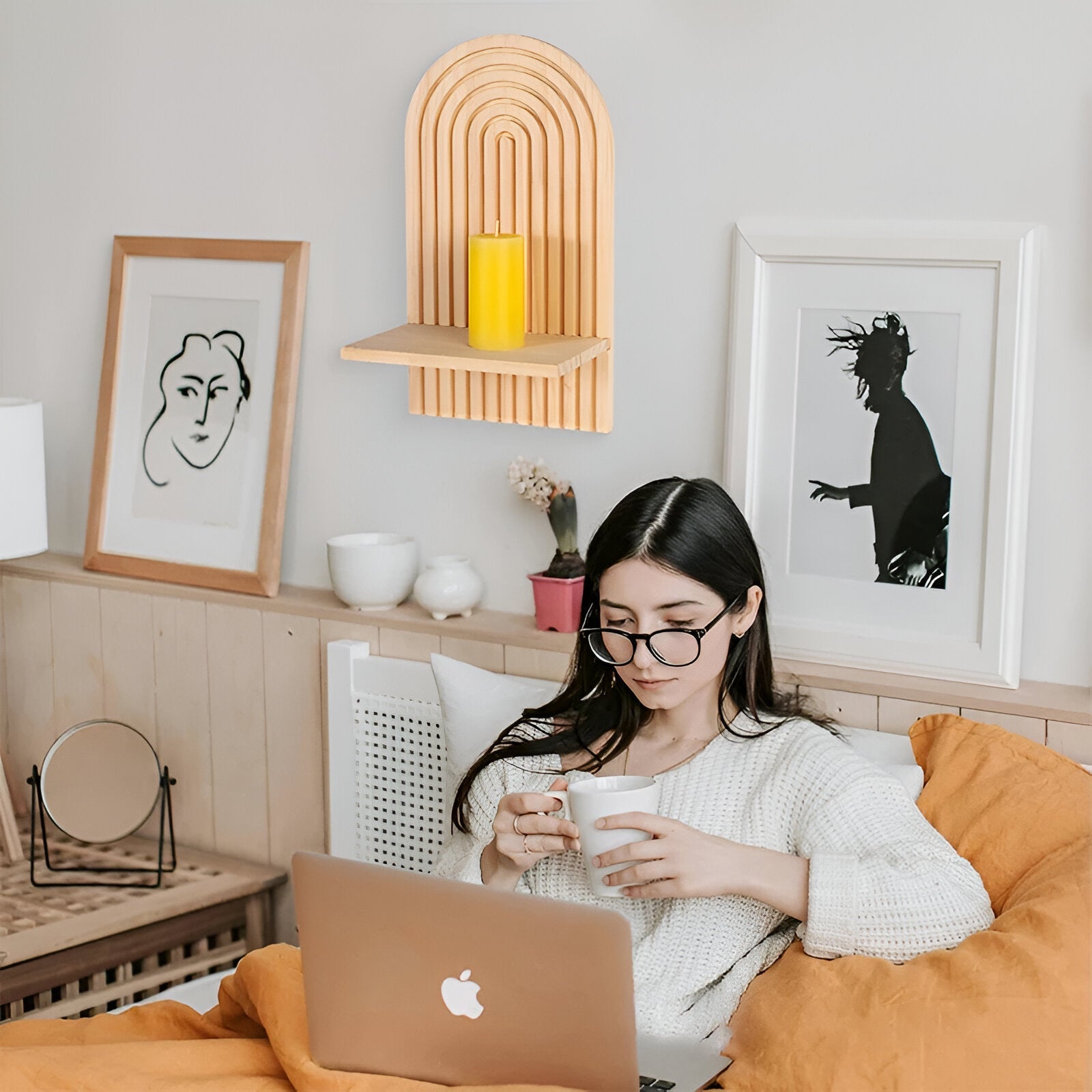 <strong>ARCHI WANDREGAL – Stilvolles Minimalistisches Holzregal</strong> 3