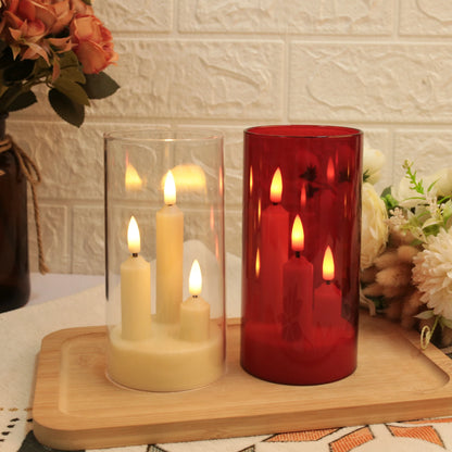 <strong>Flammenlose LED-Kerzen mit 3 Dochten</strong> – Sanftes Flackern für Gemütlichkeit 7