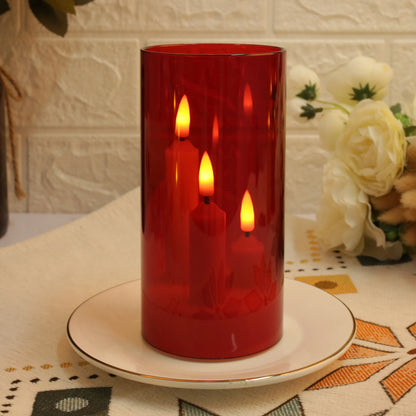 <strong>Flammenlose LED-Kerzen mit 3 Dochten</strong> – Sanftes Flackern für Gemütlichkeit 9