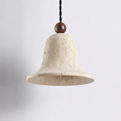 <strong>GLOCKEN-PENDELLEUCHTE AUS TRAVERTIN</strong> – Elegante Lichtquelle für Stilvolle Räume 3