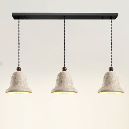 <strong>GLOCKEN-PENDELLEUCHTE AUS TRAVERTIN</strong> – Elegante Lichtquelle für Stilvolle Räume 4