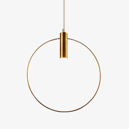 <strong>Goldene LED-Pendelleuchte Runde Form</strong> – Elegante Lichtgestaltung für Ihr Zuhause 0