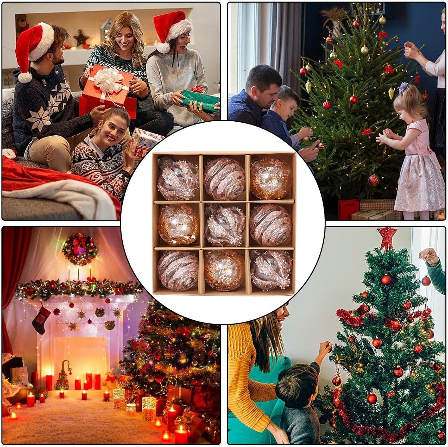 <strong>Goldene Weihnachtskugeln Set</strong> – Stilvolle Dekoration für Ihr Zuhause 5