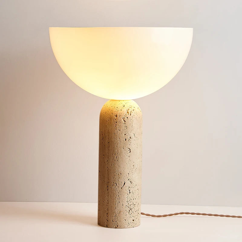 <strong>Jayla Tischlampe Stein</strong> – Elegantes Licht für Ihr Zuhause 0