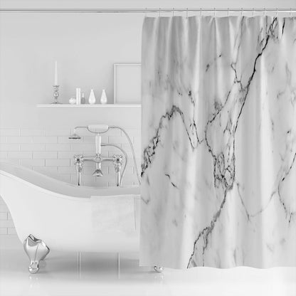 <strong>Marmor Duschvorhang Schwarz Grau – Elegantes Design für Ihr Badezimmer</strong> 1