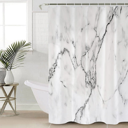 <strong>Marmor Duschvorhang Schwarz Grau – Elegantes Design für Ihr Badezimmer</strong> 3