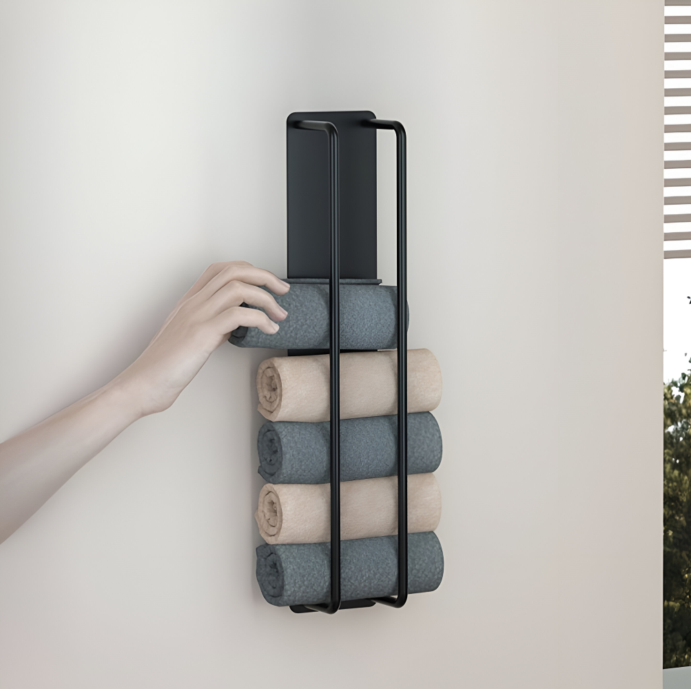 <strong>Metallischer Handtuchhalter</strong> – Stilvolle Ordnung für Ihr Badezimmer 2
