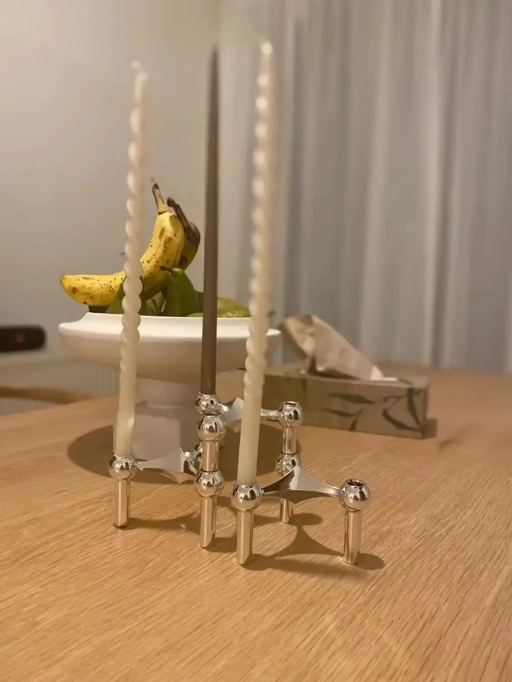 <strong>Moderner Molekularer Kerzenhalter</strong> – Stilvolle Eleganz für Ihr Zuhause 5