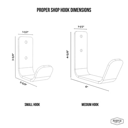 <strong>Proper Ladenhaken 2er-Pack – Robuste Aufbewahrungslösung für Ihre Werkstatt</strong> 2