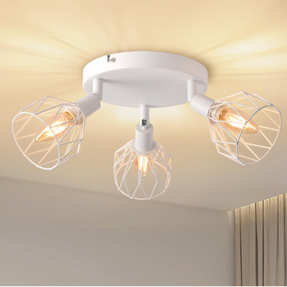 <strong>Schwarze 4-Wege-Deckenleuchte</strong> – Stilvolle Industriebeleuchtung für Ihr Zuhause 3