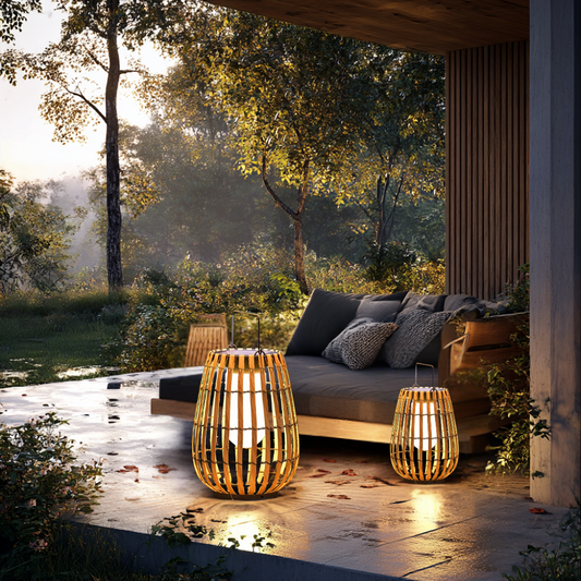 <strong>Solar-Rattan-Außenlampe</strong> – Elegante Lichtakzente für Ihren Garten 1