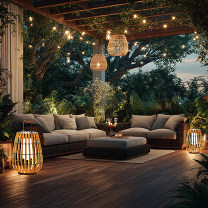 <strong>Solar-Rattan-Außenlampe</strong> – Elegante Lichtakzente für Ihren Garten 7